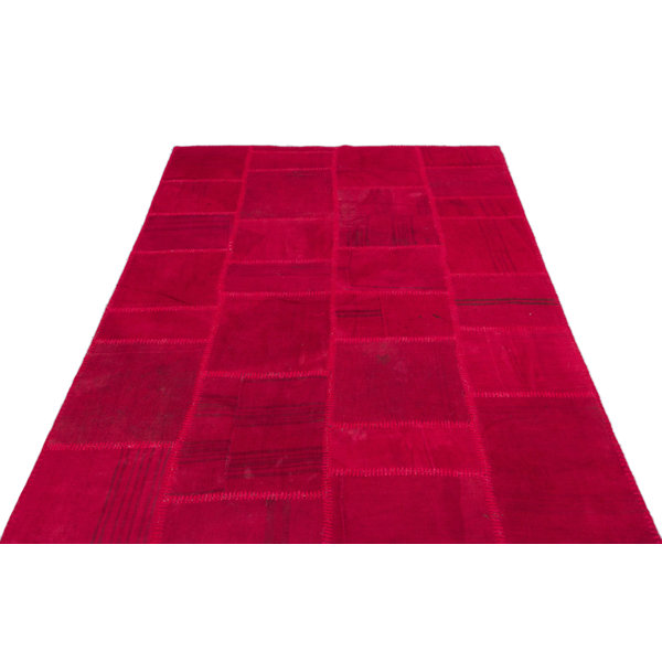 Bungalow Rose OneofaKind 5'1" X 7'5" Wool Area Rug in Pink Wayfair